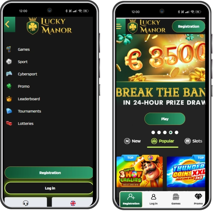 lucky manor casino mobile app
